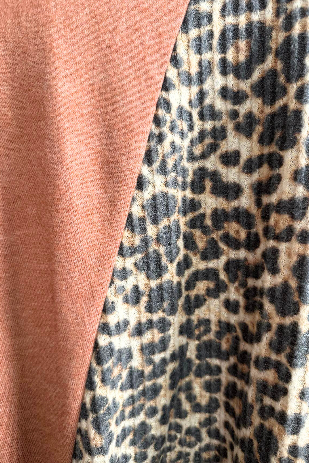 Belinda Leopard Colorblock Top