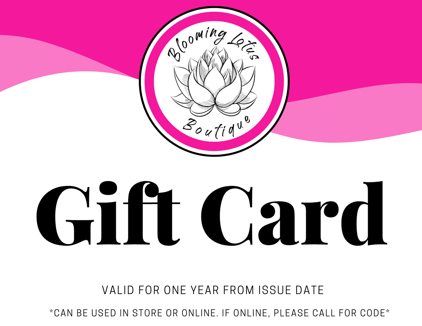 Blooming Lotus Boutique Gift Card