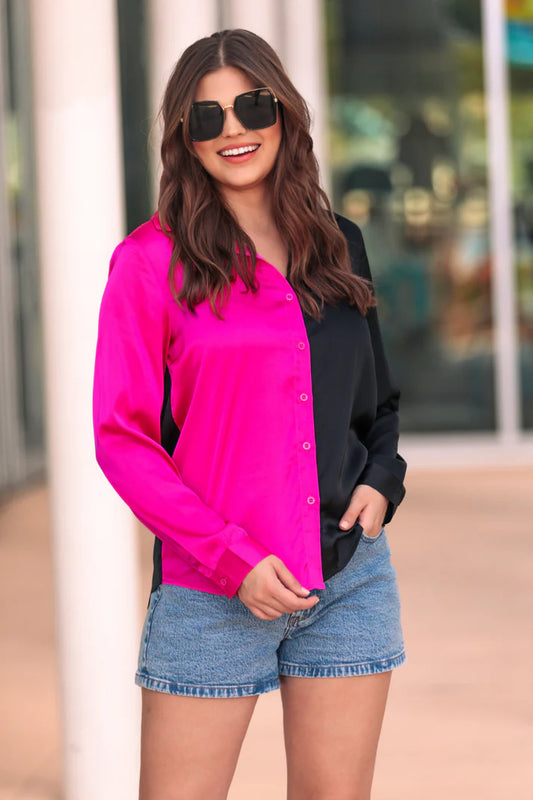 On Trend Colorblock Top