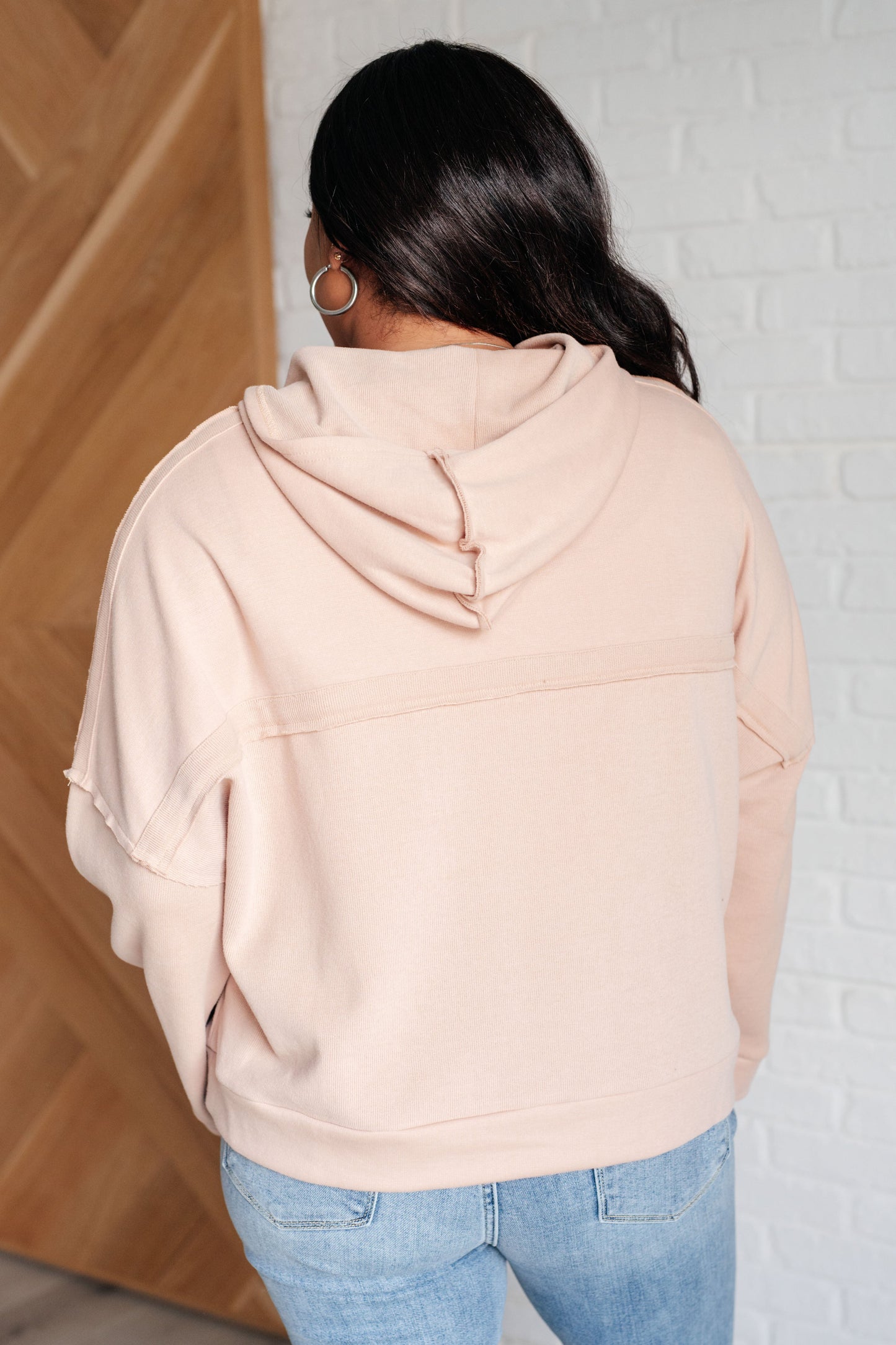 **ONLINE EXCLUSIVE** Throwback Heartthrob Hoodie in Beige