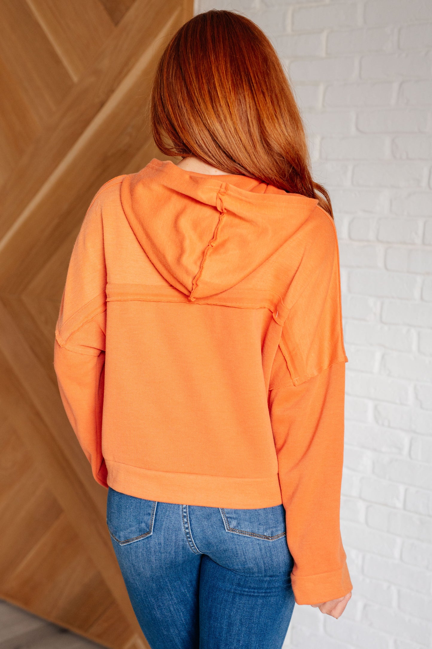 **ONLINE EXCLUSIVE** Throwback Heartthrob Hoodie in Orange