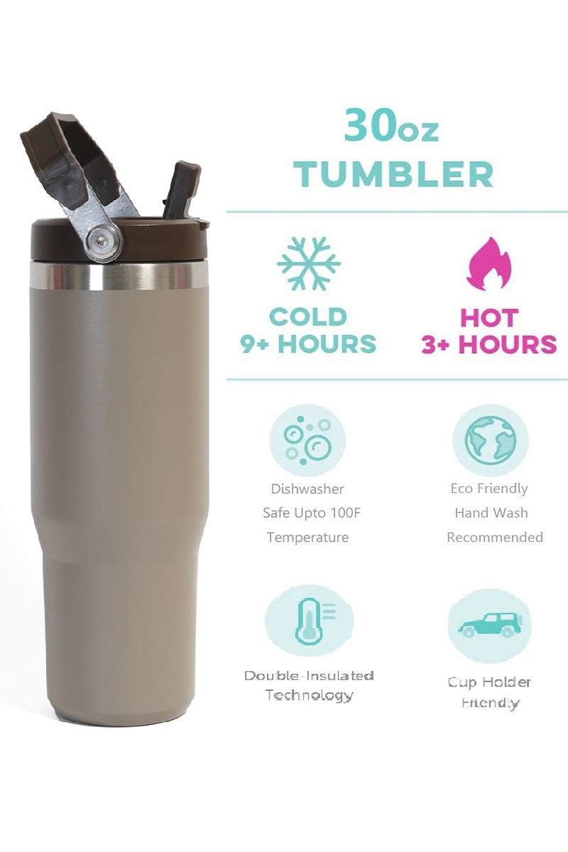 30oz Flip Top Tumbler