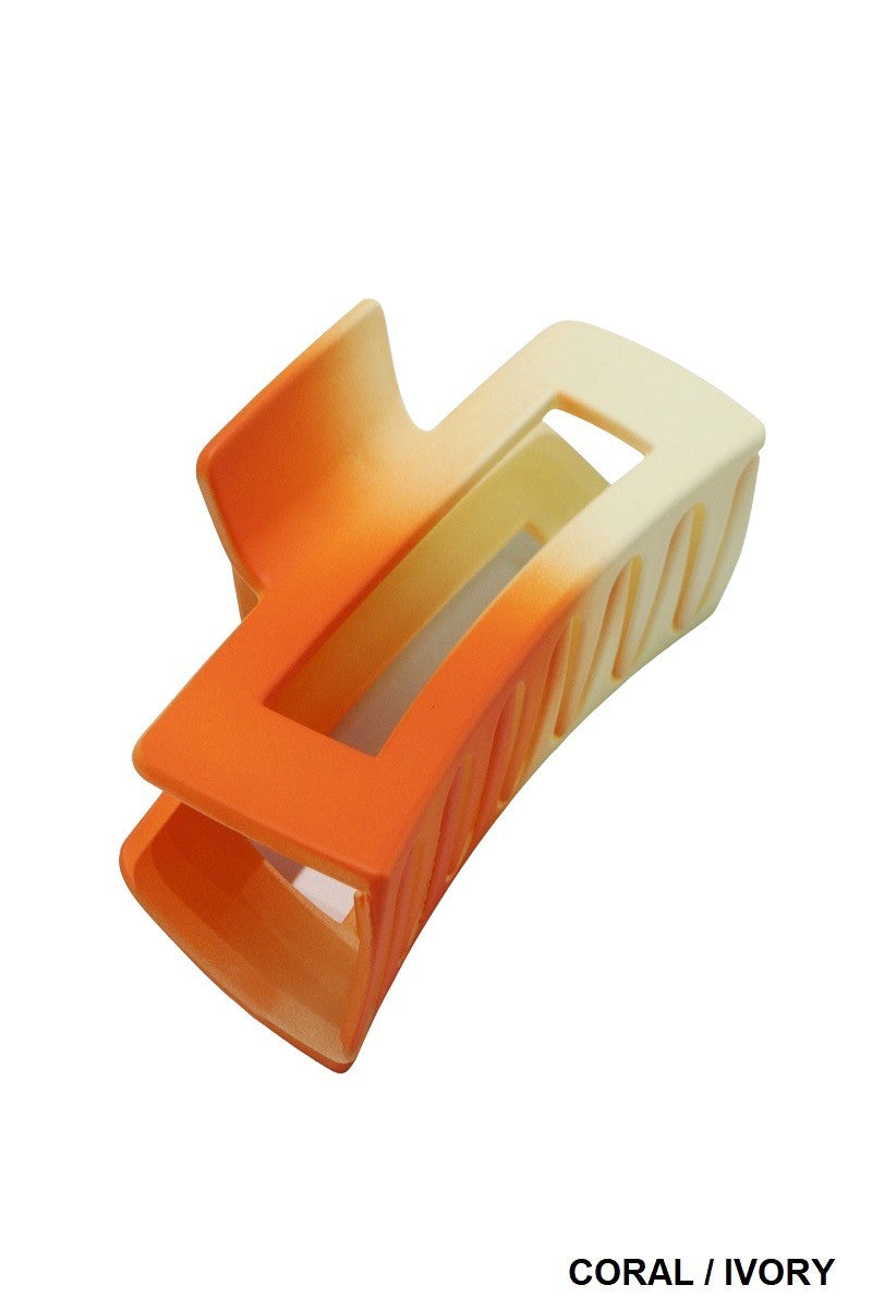 Ombre Rectangle Hair Claw Clip