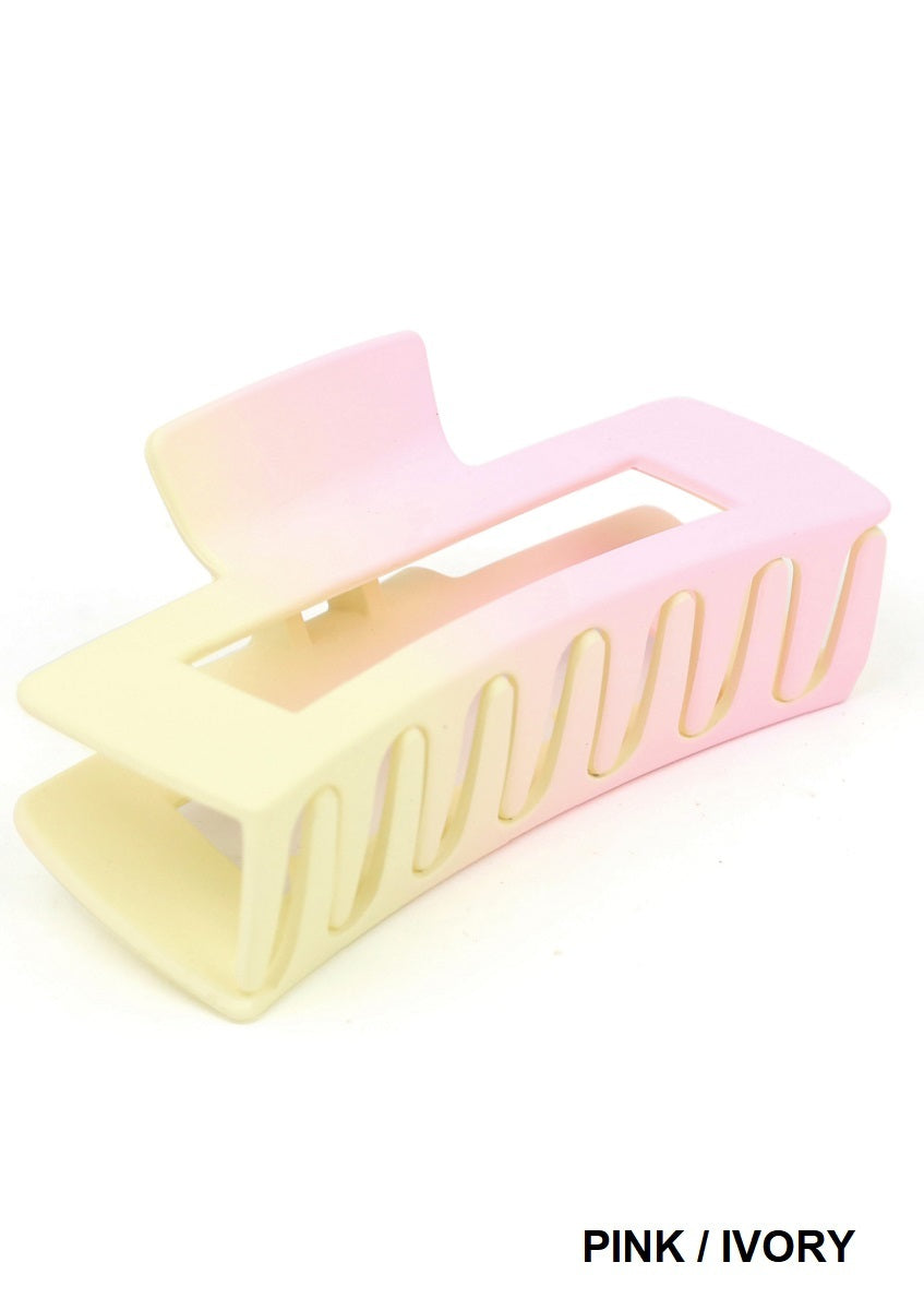 Ombre Rectangle Hair Claw Clip