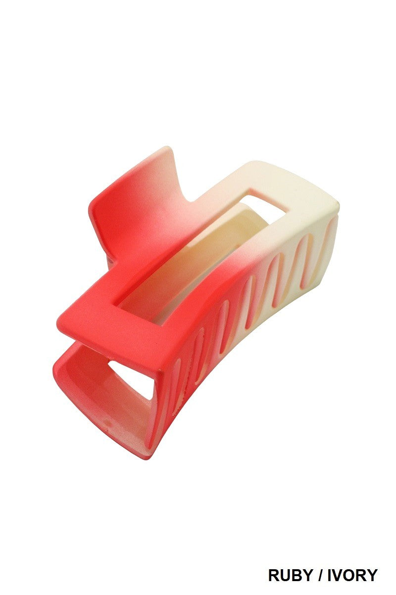 Ombre Rectangle Hair Claw Clip