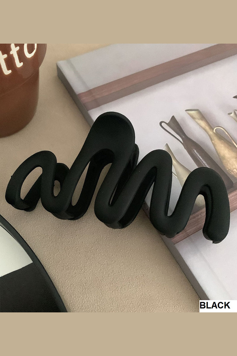 Matte Wave Hair Claw Clips