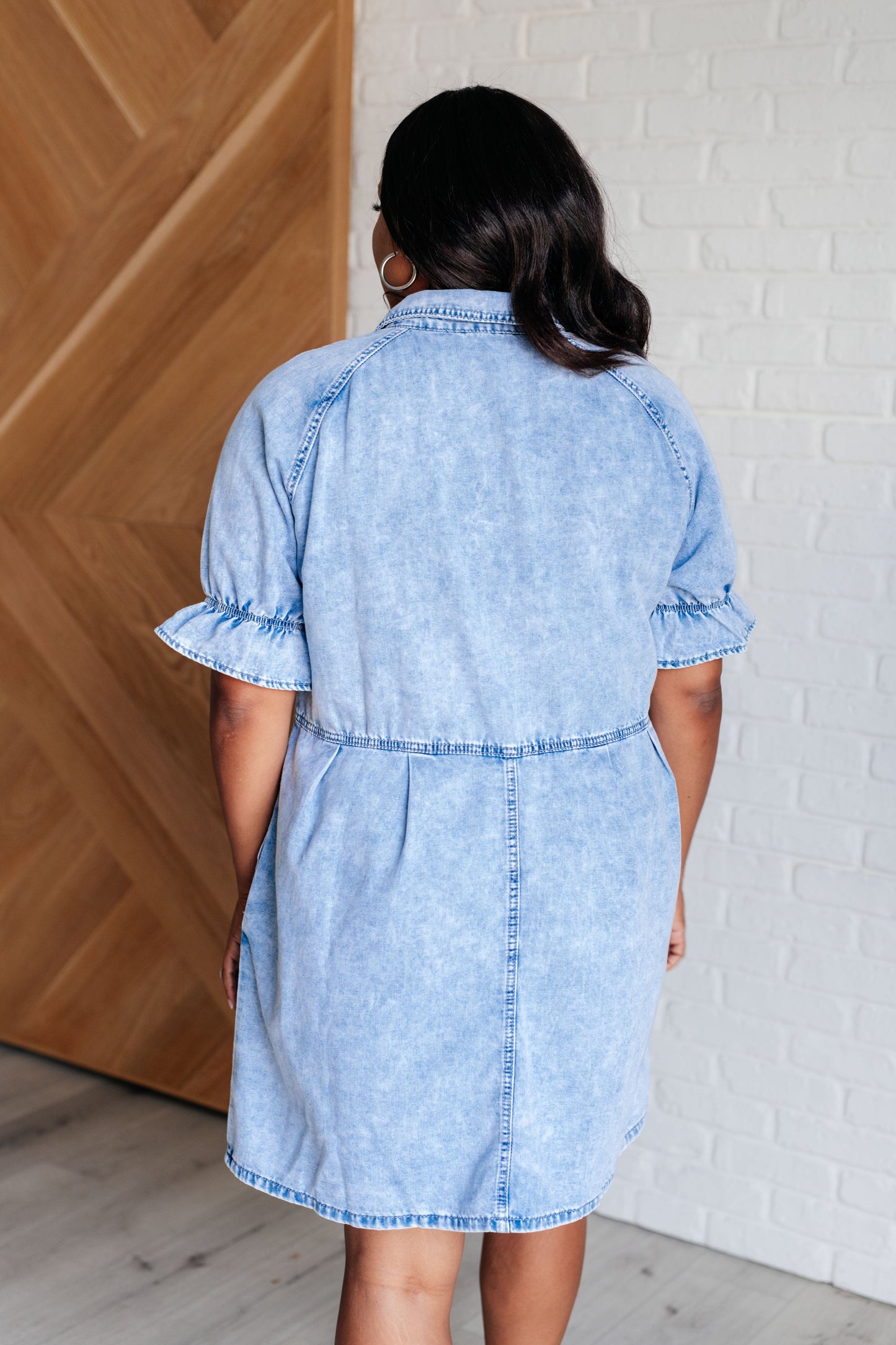 **ONLINE EXCLUSIVE** Westward Movement Denim Shirtdress