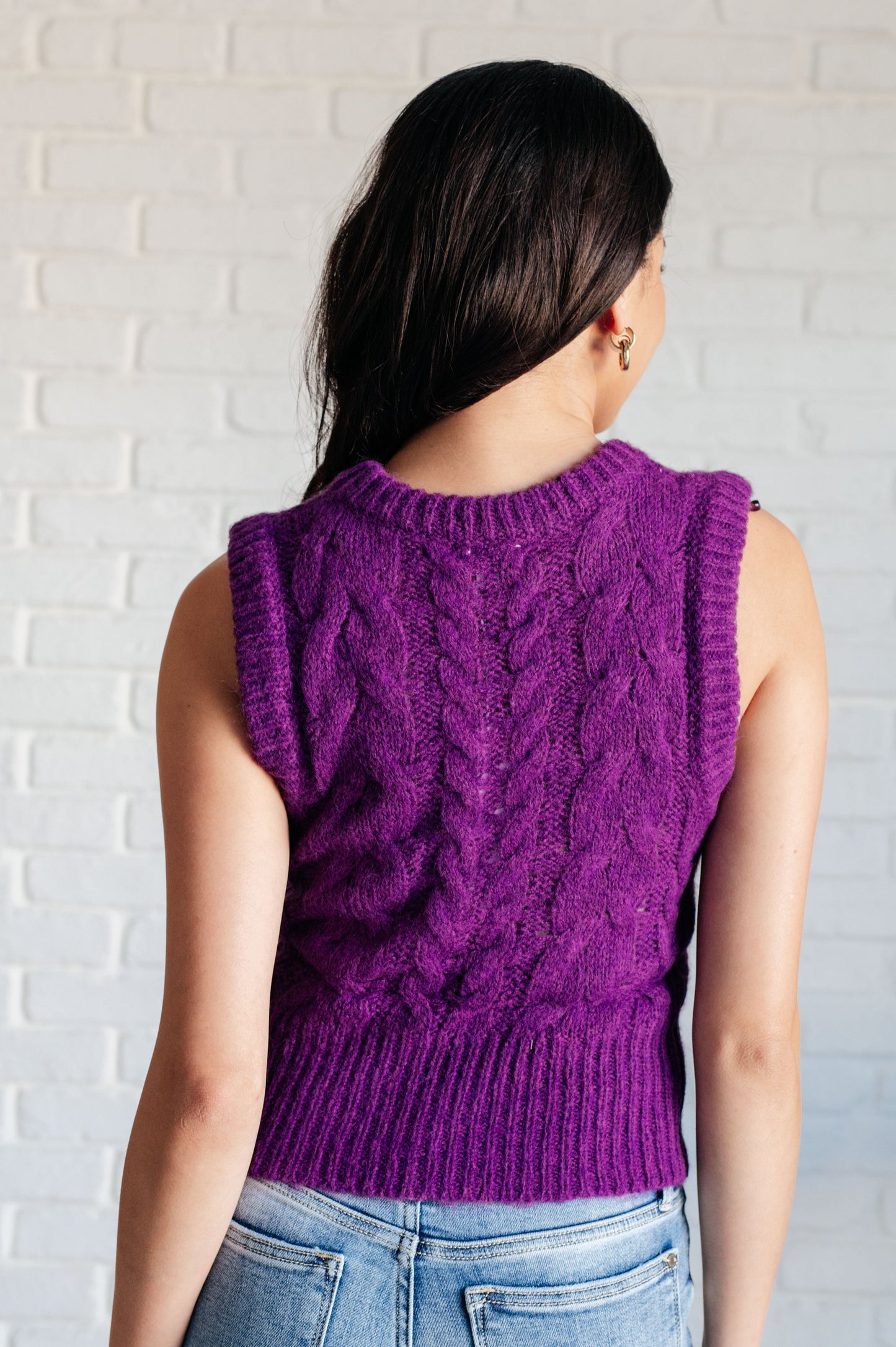 **ONLINE EXCLUSIVE** What's On Your Mind Cable Knit Vest