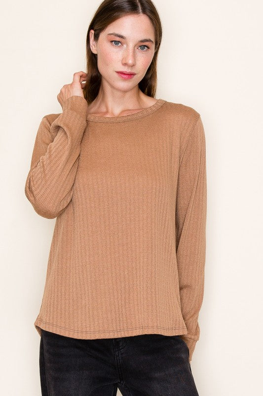 Elevated Basic Pointelle Knit Top