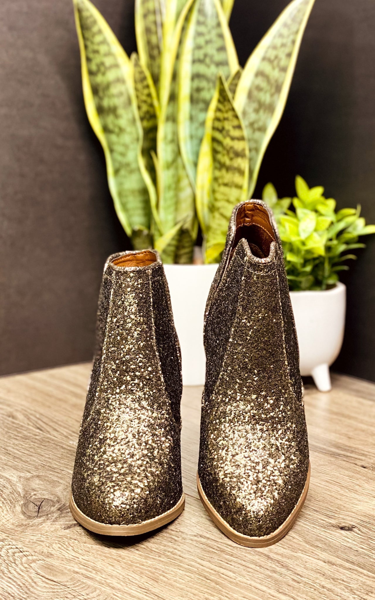 **ONLINE EXLUSIVE** Fiera Booties in Bronze