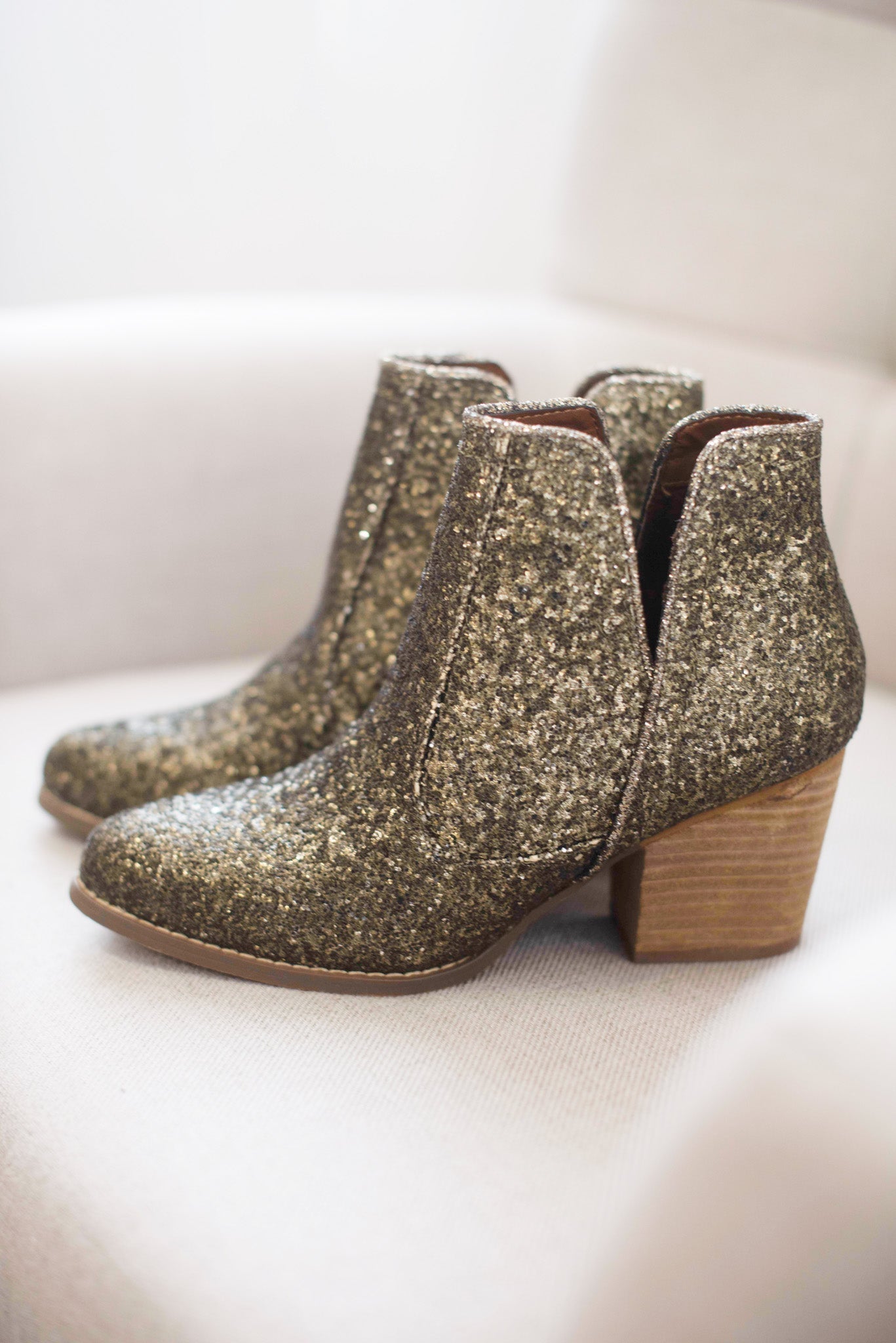 **ONLINE EXLUSIVE** Fiera Booties in Bronze