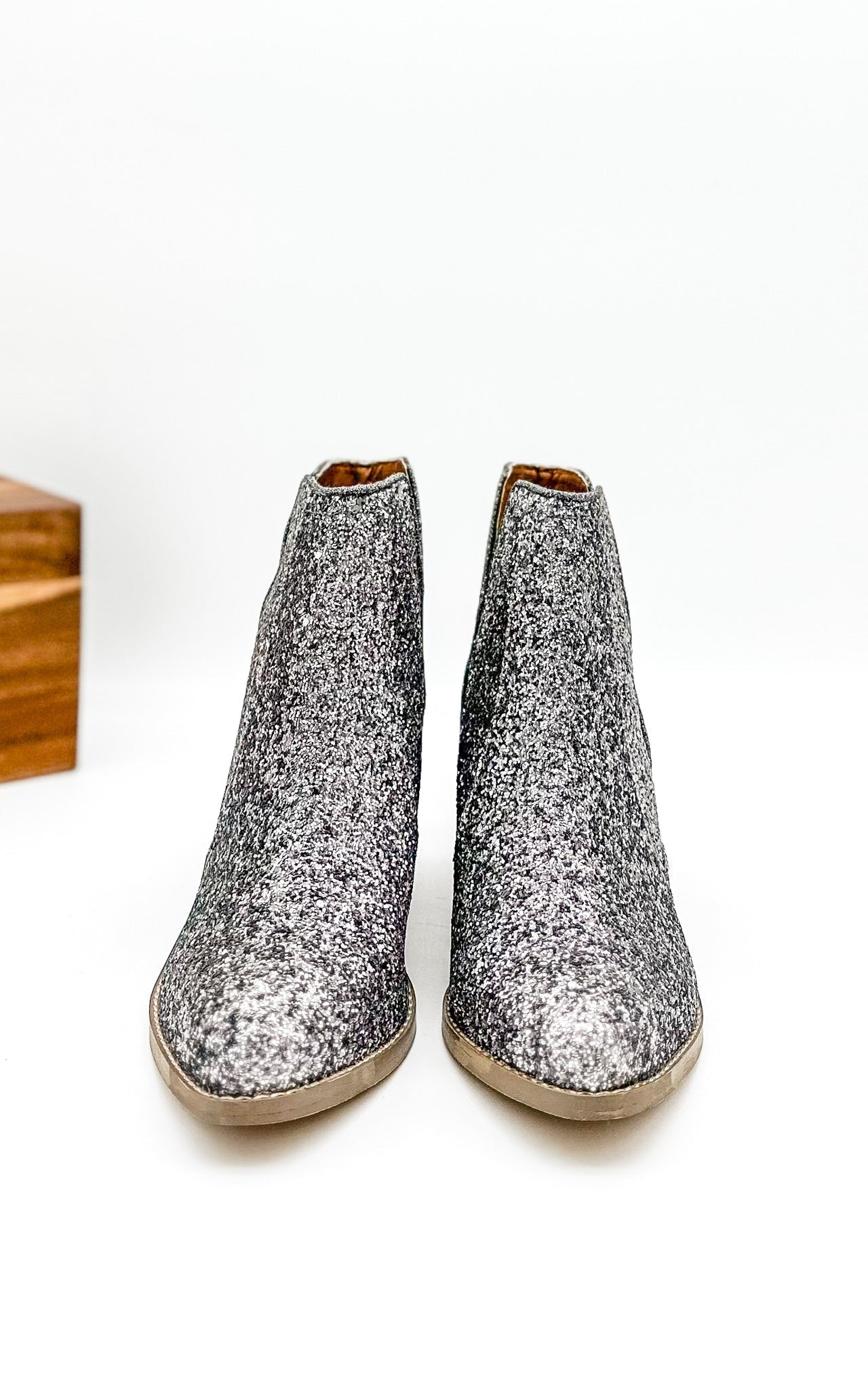 **ONLINE EXCLUSIVE** Fiera Booties in Pewter