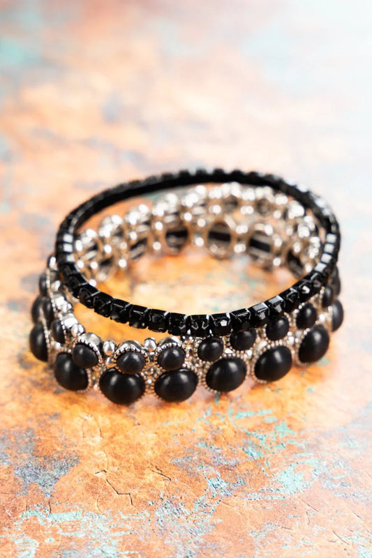 Everlee Black Coppertone Bracelet Set