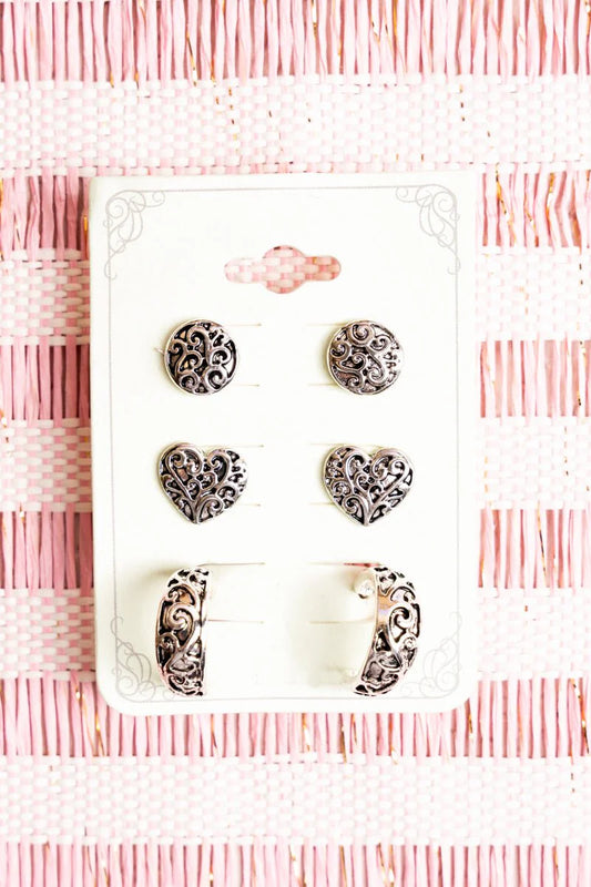 Loveland Earrings 3 Pair Set