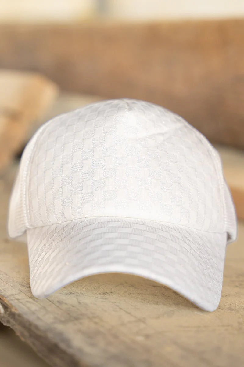 Glam Check Mesh Ballcap