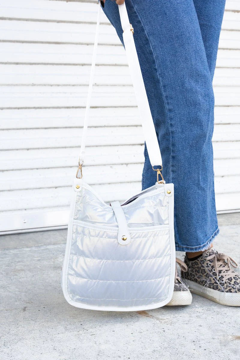 Lake Tahoe Metallic Puffy Crossbody