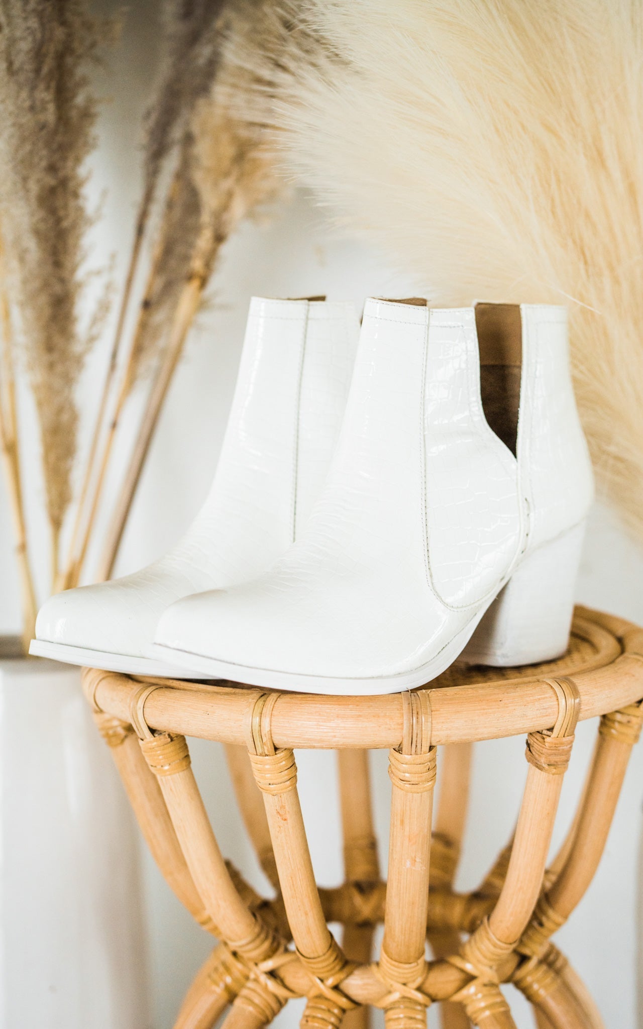 **ONLINE EXCLUSIVE** Tarim Bootie in White Croc