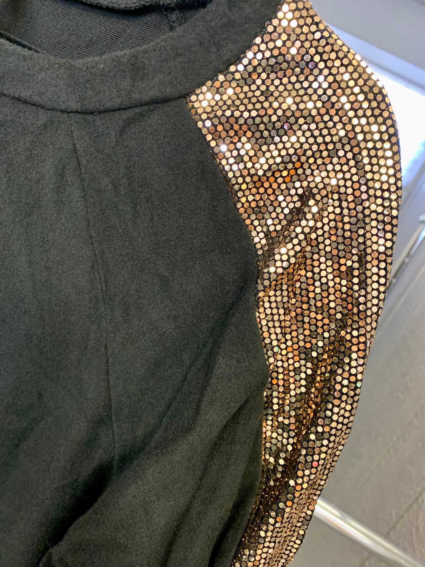 Plus Sequin Sleeve Top