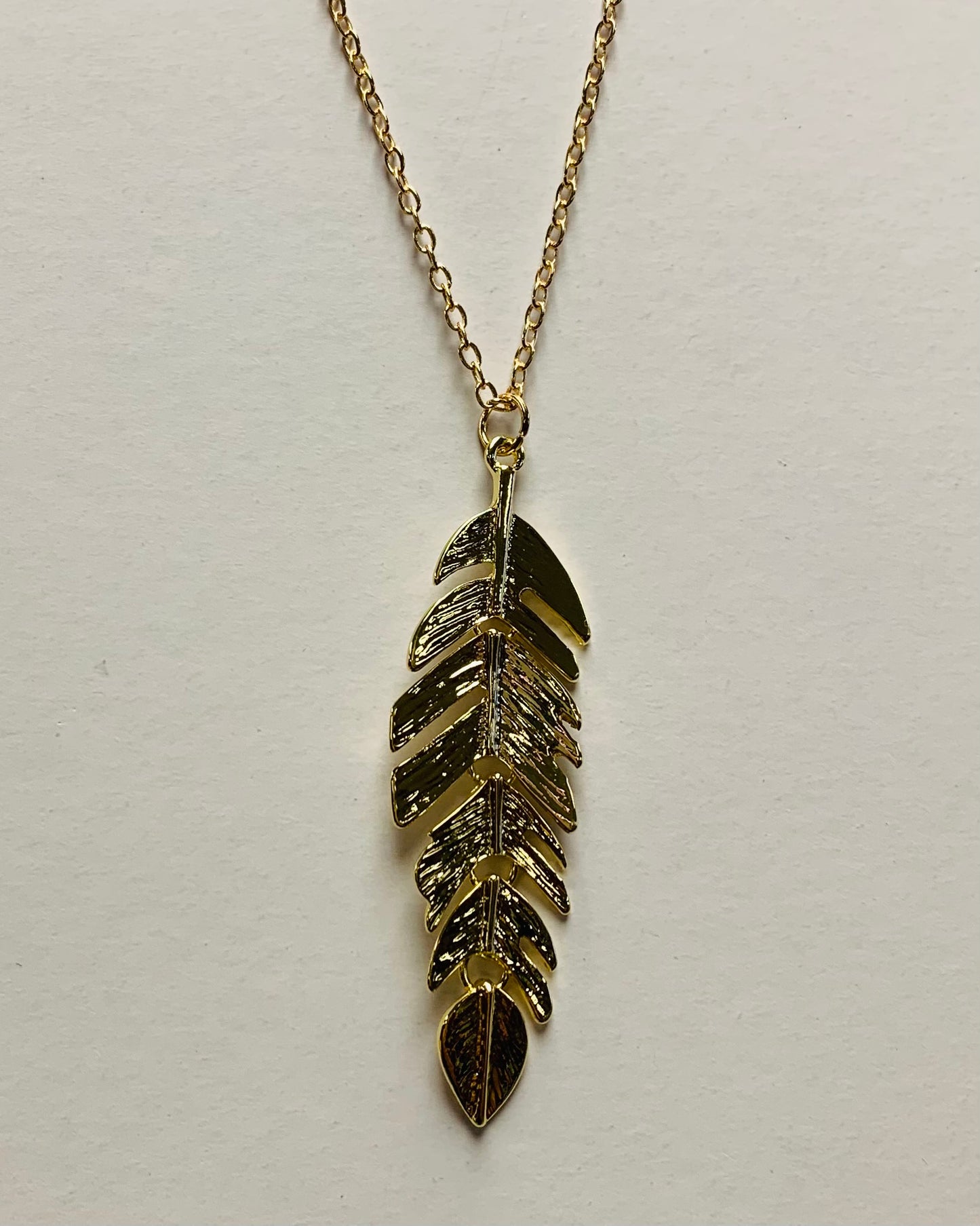 Feather Pendant Necklace