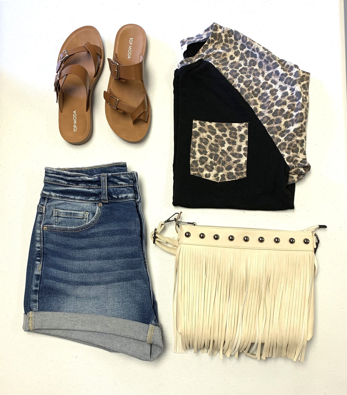 Leopard Raglan Sleeve Top