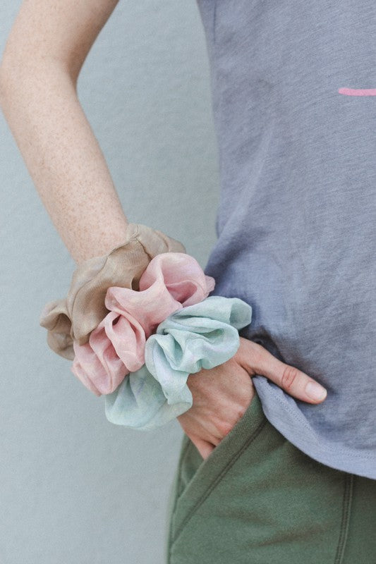 Pastel Chiffon Scrunchie